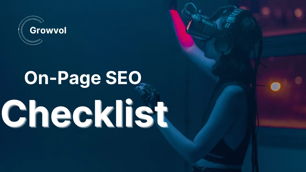 on page seo checklist